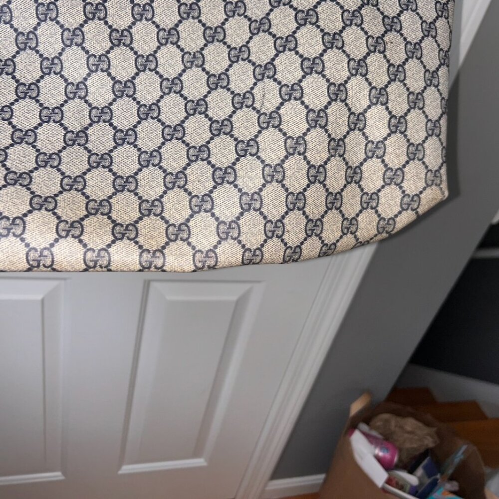 Classic Gucci Blue Tote - Picture 5 of 6